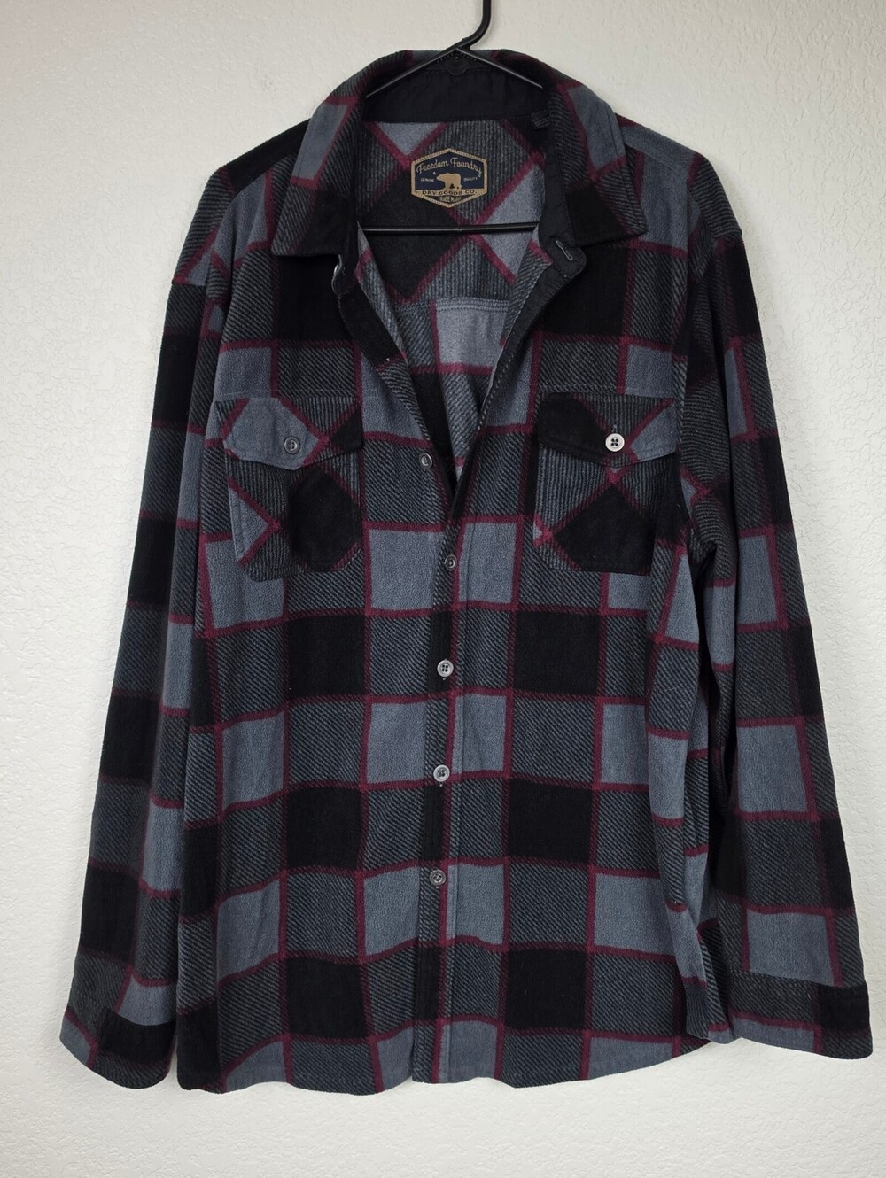 Freedom Foundry Plaid Flannel XXL Shirt Jacket